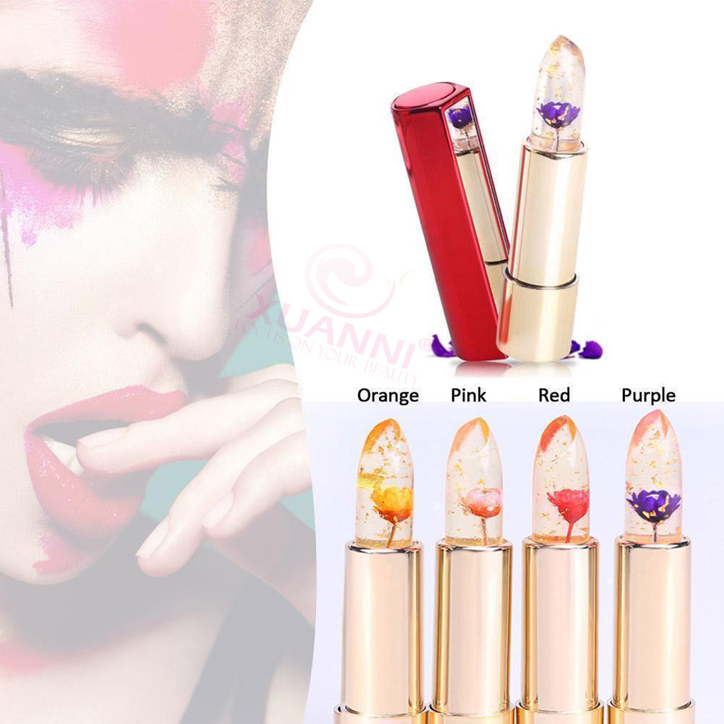 Nhập khẩu Son môi thay đổi nhiệt độ màu hoa Kailijumei Jelly