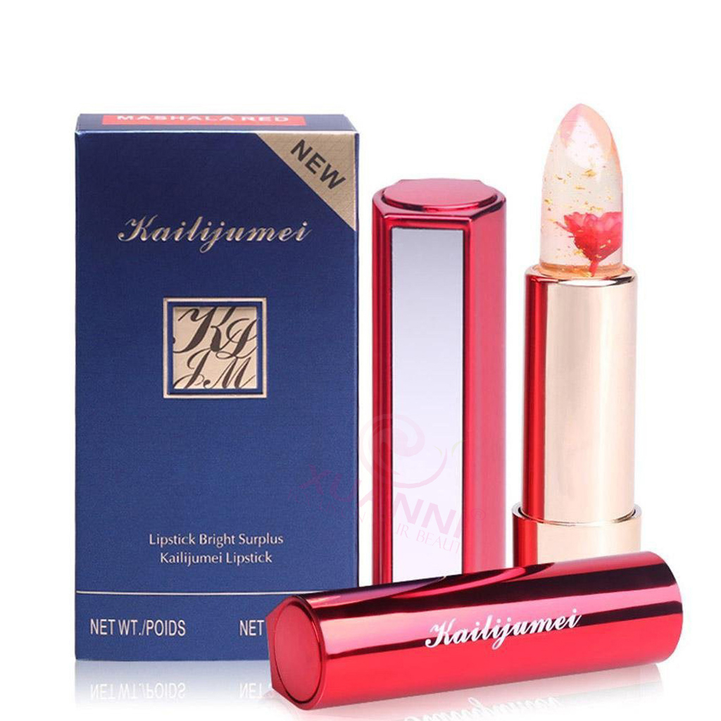 Nhập khẩu Son môi thay đổi nhiệt độ màu hoa Kailijumei Jelly