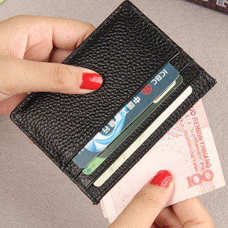 Ví Da Thật Cao Cấp Dáng Mỏng Đựng Thẻ Tiện Dụng Hợp Thời Trang Cho Bạn Gái