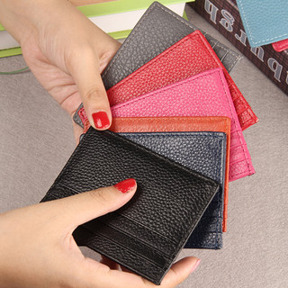 Ví Da Thật Cao Cấp Dáng Mỏng Đựng Thẻ Tiện Dụng Hợp Thời Trang Cho Bạn Gái