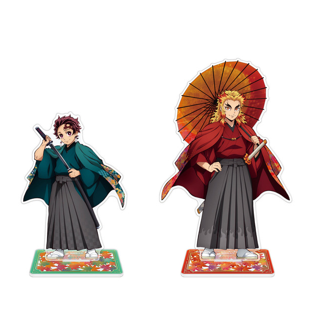 Mô Hình Búp Bê Tomioka Giyuu Rengoku Kyoujurou Bằng Acrylic Để Bàn Trang Trí