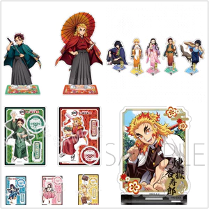 Mô Hình Búp Bê Tomioka Giyuu Rengoku Kyoujurou Bằng Acrylic Để Bàn Trang Trí