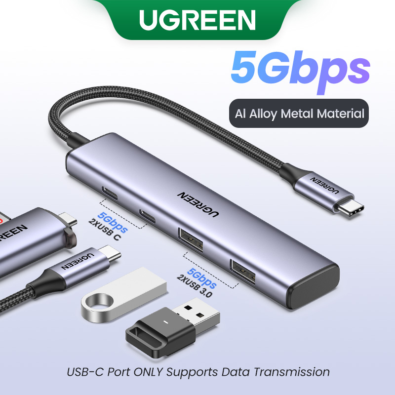 Ugreen Hub USB3.0 USB C / USB A Adapter Hub 4 Cổng 5Gbps USB Type C ...