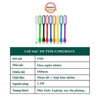 Đèn LED di động USB cho máy tính xách tay sạc dự phòng tiện lợi-Phụ Kiện