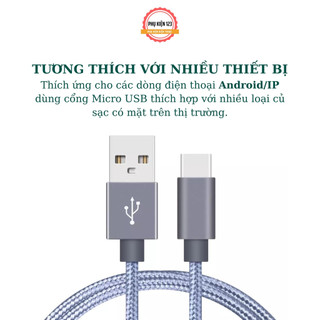 Dây Cáp Sạc MICRO Usb TYPE C Chiều Dài 3m 123 [deerlu01]