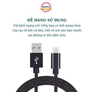 Dây Cáp Sạc MICRO Usb TYPE C Chiều Dài 3m 123 [deerlu01]