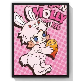 Tranh Sơn Dầu DIY Hoạt Hình Molly Dễ Thương Dùng Để Trang Trí