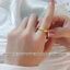 Nhẫn titan không gỉ mạ vàng 24k thiết kế vân vảy cá lấp lánh thời trang thanh lịch dành cho nữ
