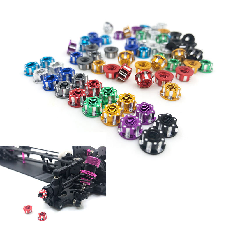 Set 4 Đai Ốc Kim Loại 4mm M4 Cho Xe Điều Khiển Từ Xa TRX4 TRX6 SCX10 ...