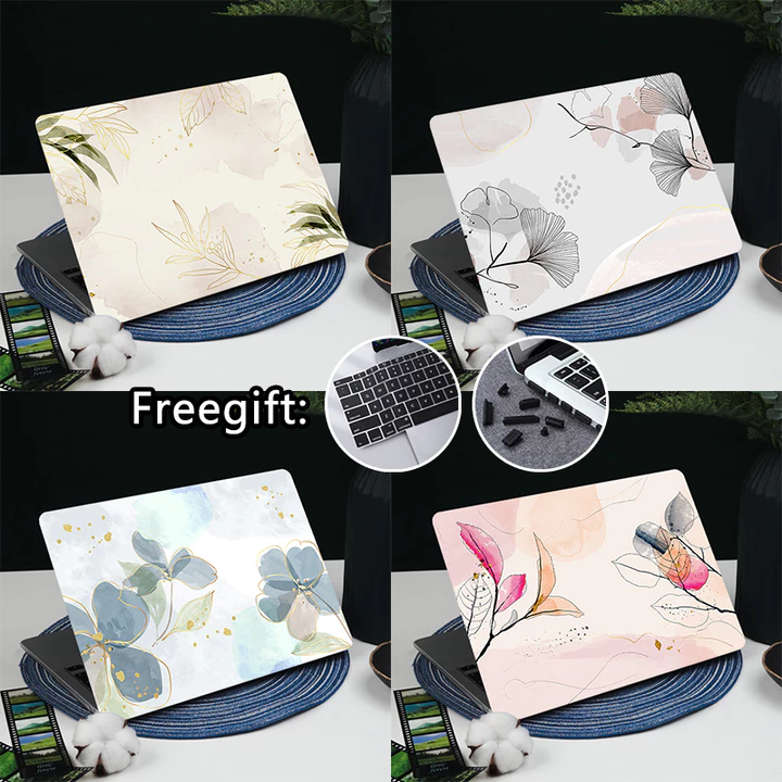 Ốp In Hoa Màu Nước Cho 2026 Macbook Neo A3404 Air13.6 Inch M5 M4 M3 M2 A3449 A3240 Pro13 14 16 A2338 A2779 A2780 M1 Air M1 A2337 Retina 13 15 Inch A1502 Pro M5 A3434