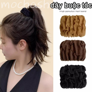 3 Dây Buộc Tóc Lớn Đơn Giản Hàn Quốc Cao Đuôi Ngựa Thiết Yếu Phụ Kiện Tóc Mùa Hè 2025 Phụ Kiện Thời Trang Mới