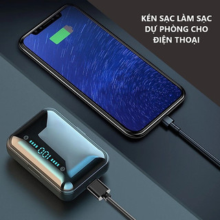 Tai Nghe Bluetooth AMOI F9 Không Dây Cảm Ứng Vân Tay Có Đèn LED Báo Động Pin Đôi