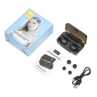 Tai Nghe Bluetooth AMOI F9 Không Dây Cảm Ứng Vân Tay Có Đèn LED Báo Động Pin Đôi