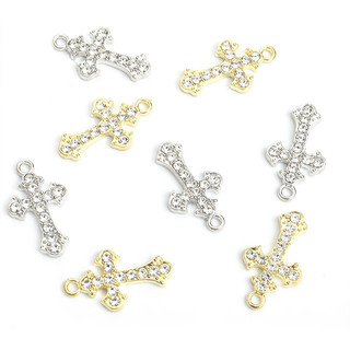 Set 10 Mặt Vòng cổ Hình Thánh Giá Đính Đá Thời Trang Cho Nam Nữ