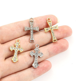Set 10 Mặt Vòng cổ Hình Thánh Giá Đính Đá Thời Trang Cho Nam Nữ