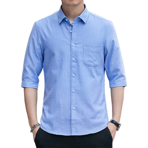 Áo Sơ Mi Nam Tay Lỡ 3 / 4 Thời Trang Công Sở