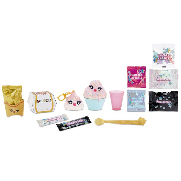Poopsie Slime Surprise! Surprise Drop 4 Fast Food with Two D.I.Y. Slimes Chất Nhờn Ma Quái Slime Bất Ngờ Ngạc nhiên Thả thức ăn nhanh 4 với hai D.I.Y. Slime Dẻo Ma Thuật Trộn Hạt Nhiều Màu Sắc Vui Nhộn Cho Bé