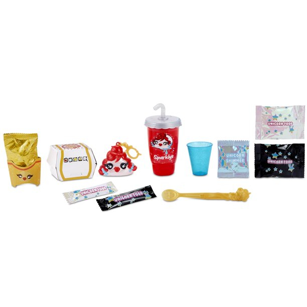 Poopsie Slime Surprise! Surprise Drop 4 Fast Food with Two D.I.Y. Slimes Chất Nhờn Ma Quái Slime Bất Ngờ Ngạc nhiên Thả thức ăn nhanh 4 với hai D.I.Y. Slime Dẻo Ma Thuật Trộn Hạt Nhiều Màu Sắc Vui Nhộn Cho Bé