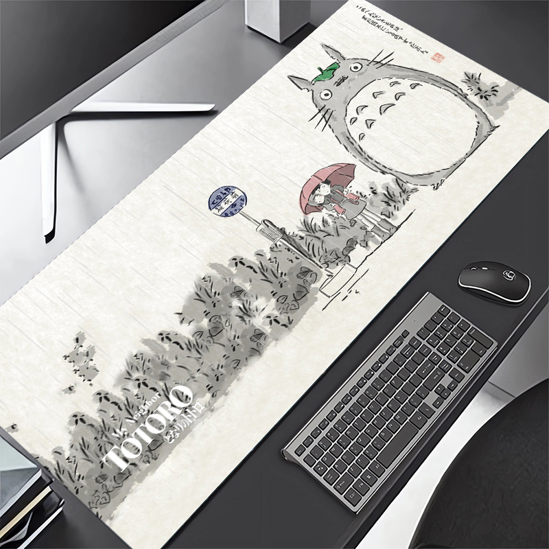 Totoro Spirited Away Mouse Pad Hoạt Hình Lớn Game Thủ Dễ Thương Để Bàn Thảm Kawaii Nhật Bản Chơi Game Mousepad Ghibli PC Bàn Phím Máy Tính Miếng Lót