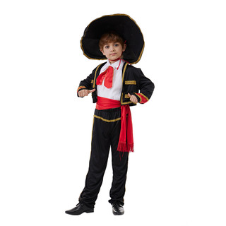 Bộ Đồ Hóa Trang Halloween Phong Cách Mexico Truyền Thống Dành Cho Bé Trai Và Bé Gái