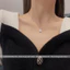 Dây chuyền titan nữ mạ bạc mặt hình vuông nhỏ xinh dễ phối đồ phong cách thời trang hàn quốc