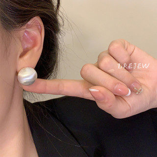 DREJEW Khuyên tai hình tròn đơn giản phong cách Hàn Quốc thời trang cổ điển