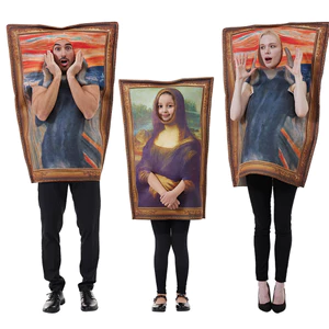 Bộ Đồ Hóa Trang Mona Lisa Halloween Vui Nhộn Cho Gia Đình