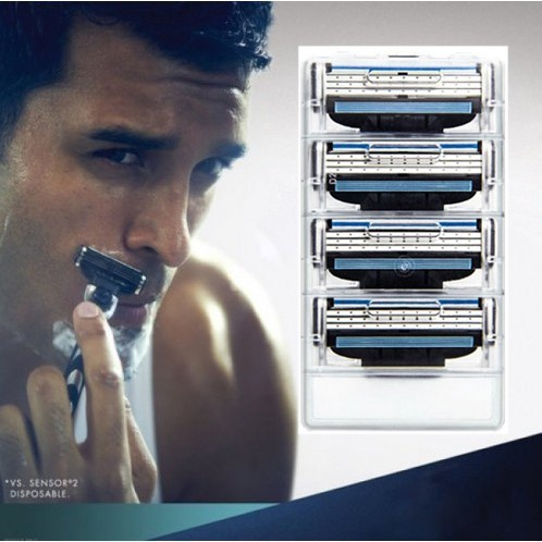 Set 8 Lưỡi Dao Cạo Râu Gillette MACH 3 Chuyên Dụng Cho Nam