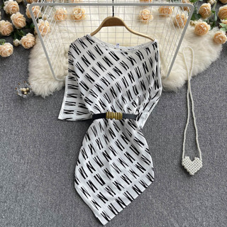 Áo Sơ Mi Cánh Dơi Dáng Rộng Bằng Satin Phong Cách Hàn Quốc Kèm Thắt Lưng Baju Baju Wanita Lengan Panjang Hàng Mới Có Sẵn