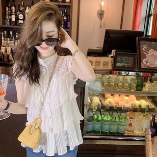 Áo Nữ Không Tay Cổ Đứng Phong Cách retro Hàn Quốc