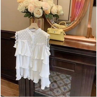 Áo Nữ Không Tay Cổ Đứng Phong Cách retro Hàn Quốc