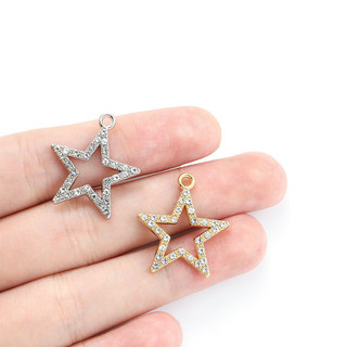 Set 10 Mặt Dây Chuyền Hình Ngôi Sao Đính Đá Thời Trang Cho Nữ