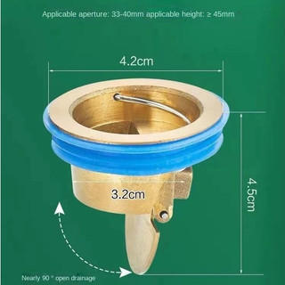 Nắp Đậy Cống Thoát Nước Sàn Nhà Tắm Chống Mùi Hôi Chống Côn Trùng Bằng Đồng Thau