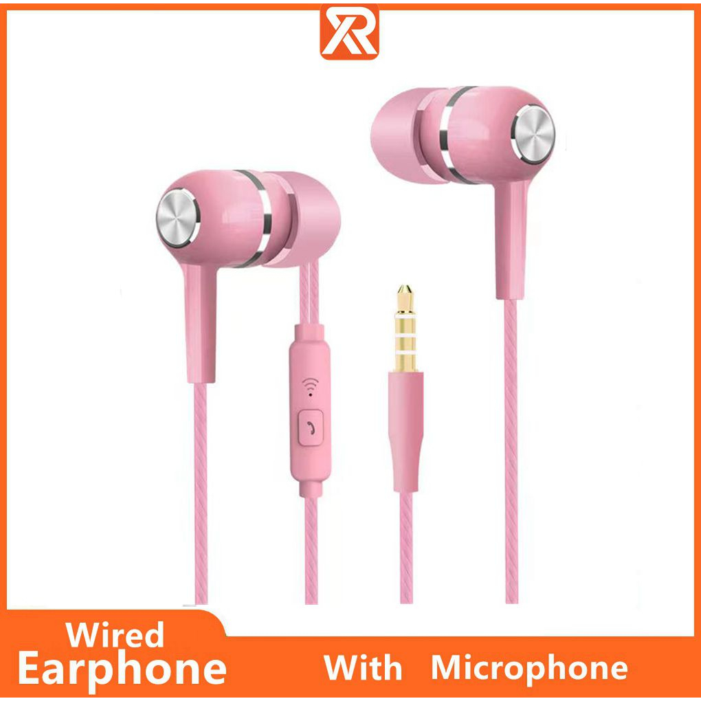 Tai Nghe Nhét Tai jack 3.5mm Có Micro Thiết Kế Thể Thao Năng Động
