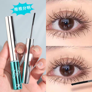 Mascara QIC Đầu Cọ Nhỏ Uốn Cong Làm Dài Lông Mi Tự Nhiên Kháng Nước Chống Thấm Mồ Hôi Không Nhòe