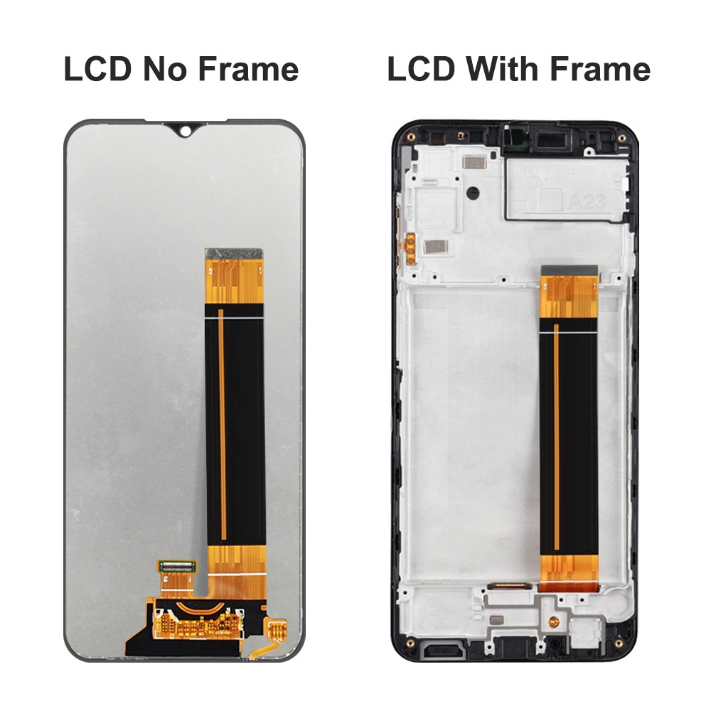 Màn hình hiển thị A23 chính hãng có khung, dành cho  A23 A235 A236 A235F / DS Màn hình Lcd Màn hình cảm ứng Bộ số hóa thay thế