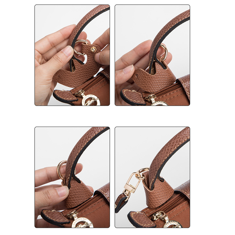 LONGCHAMP Dây Da Đeo Vai Dài Không Đục Lỗ DIY
