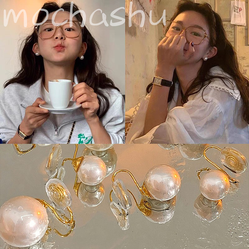 Mùa Hè Đơn Giản Ngọc Trai Kẹp Tai Ánh Sáng Sang Trọng Điểm Nổi Bật Lớn Vừa Và Nhỏ Ngọc Trai Kẹp Tai 2025 Phụ Kiện Thời Trang Mới