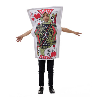 Cô gái dễ thương jack of hearts trang phục poker halloween trẻ em chơi bài cosplay trang phục gia đình bữa tiệc cha mẹ-con trò chơi lễ hội trường biểu diễn sân khấu fancy dress up set
