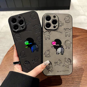 Dễ Thương Ốp Điện Thoại Hình shinchan Cho iphone 15 pro 14 pro max i14 plus 13 pro max i13 13pro 11 pro max i11 x xr xs max 7 plus 8 plus 12 pro max