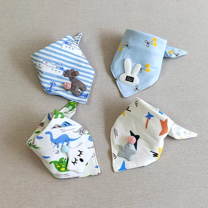 Set 4 Yếm Cotton Tam Giác Xinh Xắn Dành Cho Các Bé