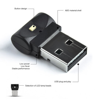 Đèn LED USB Mini 7 Màu Tự Động Chuyên Dụng Trang Trí Xe Hơi