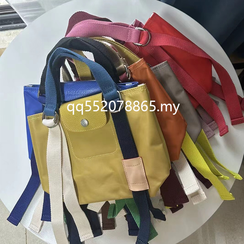 War Horse 2024 Túi Tote Nylon tương phản mới có ruy băng Túi vải đeo chéo một vai dành cho nữ