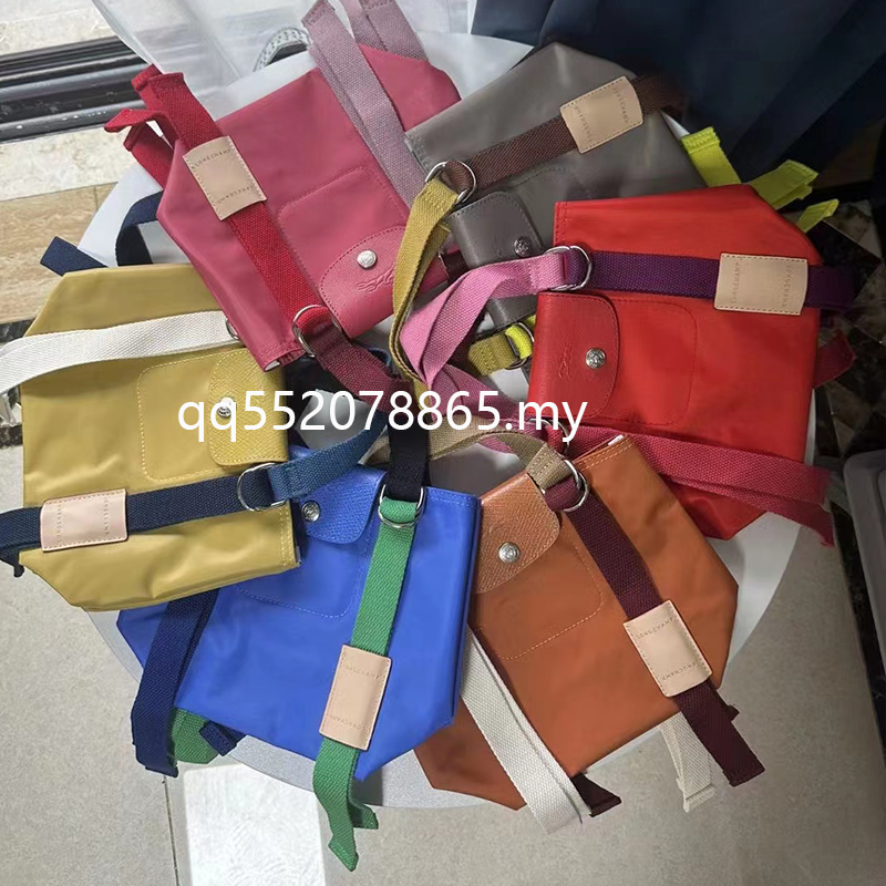 War Horse 2024 Túi Tote Nylon tương phản mới có ruy băng Túi vải đeo chéo một vai dành cho nữ