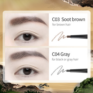 CATKIN Eyebrow Pencil  Chống Nước Lâu Trôi Không dễ phá vỡ không thấm nước 0.15g * 2
