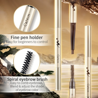 CATKIN Eyebrow Pencil  Chống Nước Lâu Trôi Không dễ phá vỡ không thấm nước 0.15g * 2
