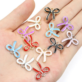 Bộ 20 Mặt Dây Chuyền Hình Nơ Bằng Hợp Kim Tráng Men Thủ Công Cho Cặp Đôi