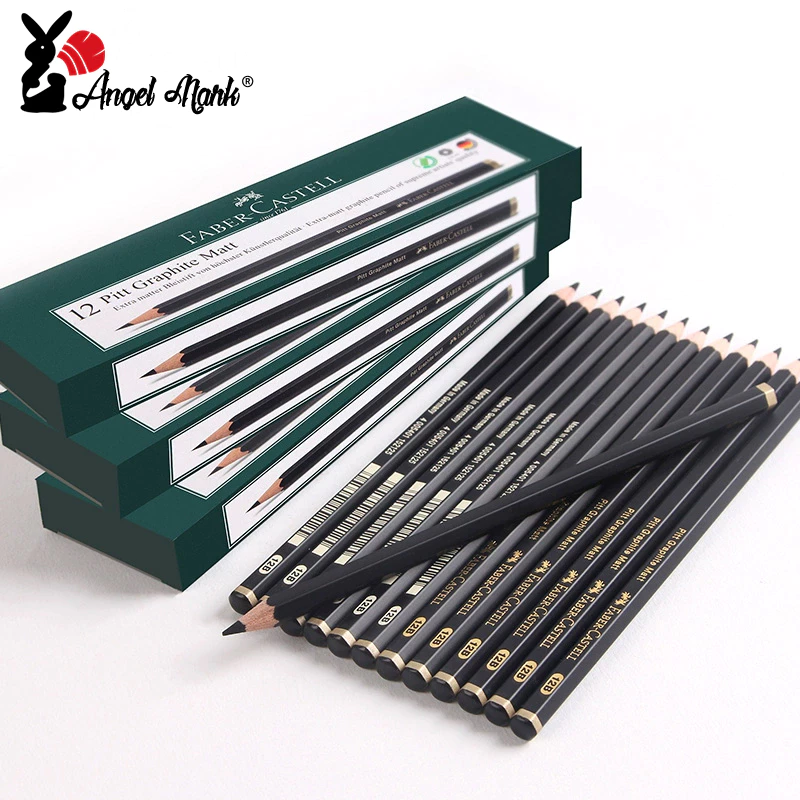Angel Mark Faber-Castell Bút Chì Kẻ Phác Thảo Màu Đen Nhám