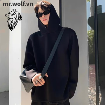 Áo hoodie tay dài dáng rộng màu sắc tinh khiết phong cách hàn quốc thời trang cho nam top áo hoodie basic simple áo hoodie xám fashion áo khoát hoodie