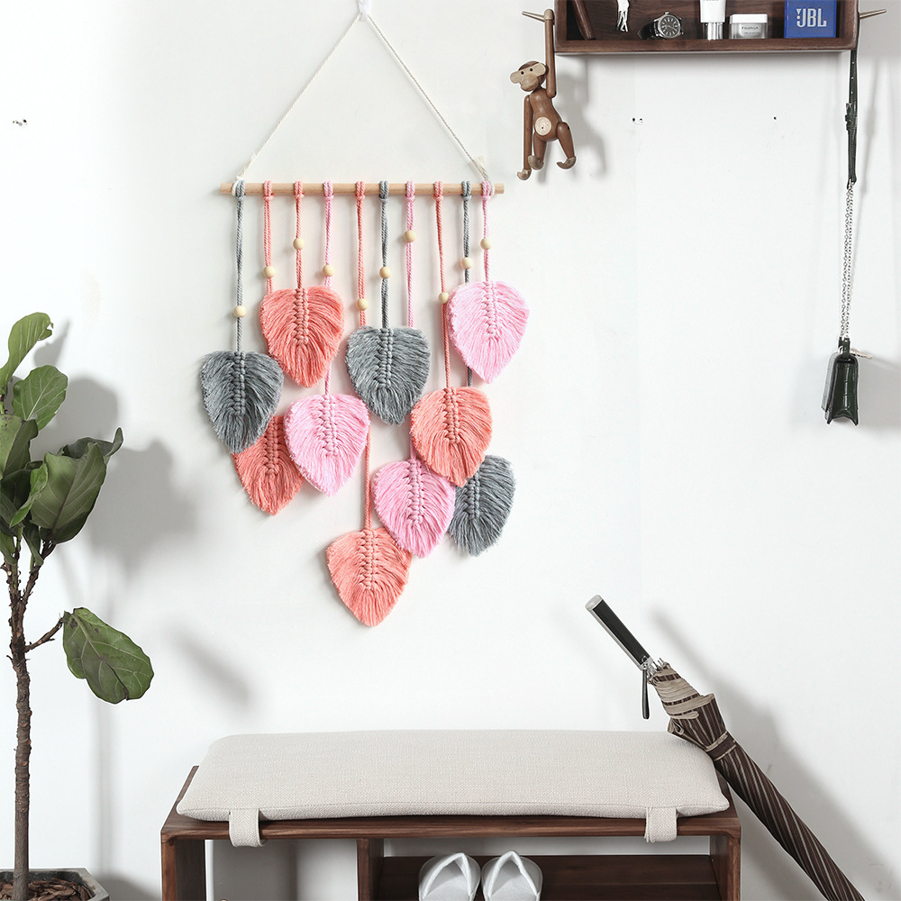 Mới Thảm Treo Tường Bằng Dây Cotton Phong Cách Bohemian Độc Đáo Trang Trí Nhà Cửa